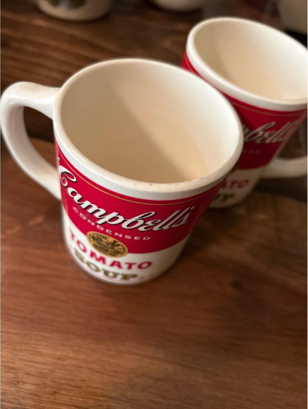 Vintage Campbell's Tomato Soup Ceramic Mugs - Set of 2